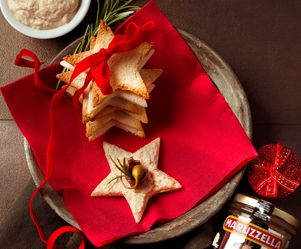 Stelle di Natale con Patè di Tonno Maruzzella