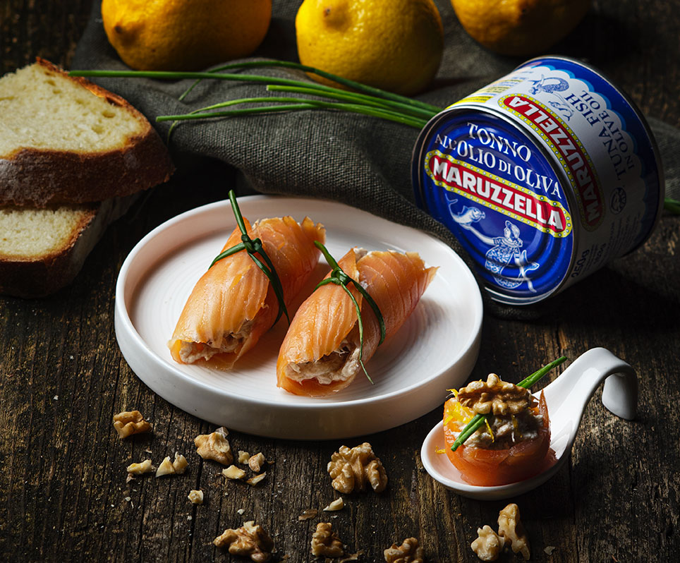 Involtini di salmone con Tonno Maruzzella