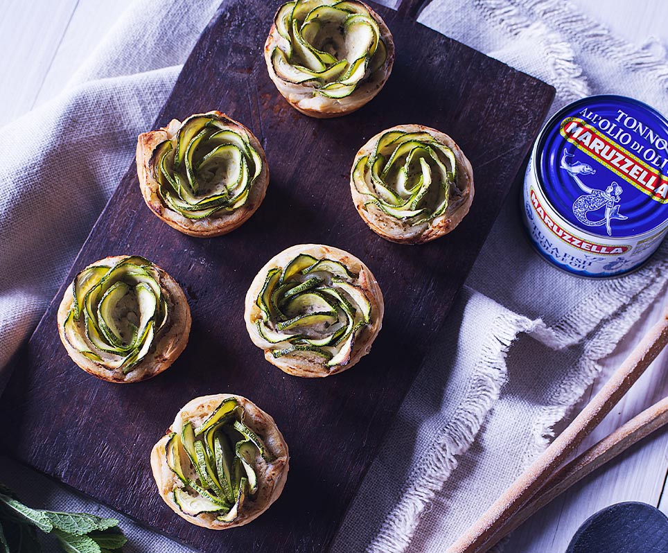 Rose di zucchine con Tonno Maruzzella